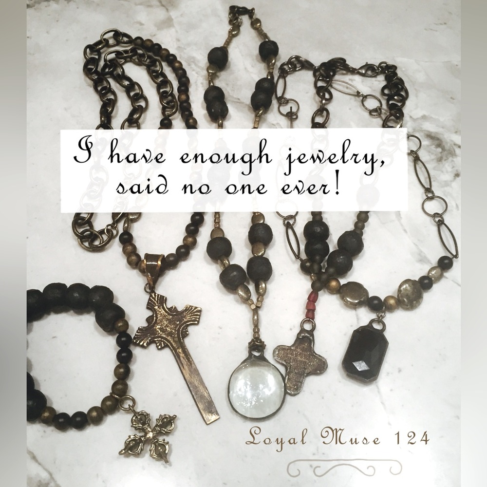 New Jewelry is in!! 🎉 Necklaces Silver Gunmetal Brass Howlite Jasper Magnesite